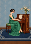 Notes in Emerald — Art Print