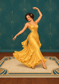 Golden Hour Dancer — Art Print