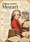 Wolfgang Amadeus Mozart — Portrait Art Print