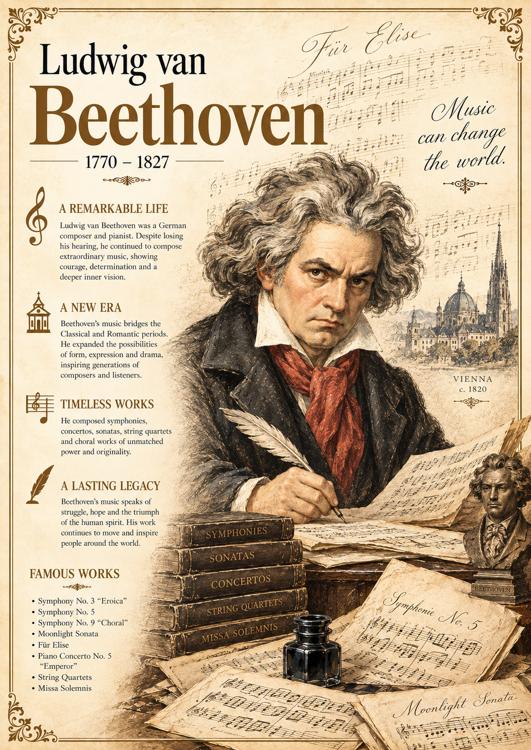 Ludwig van Beethoven — Legacy Art Print