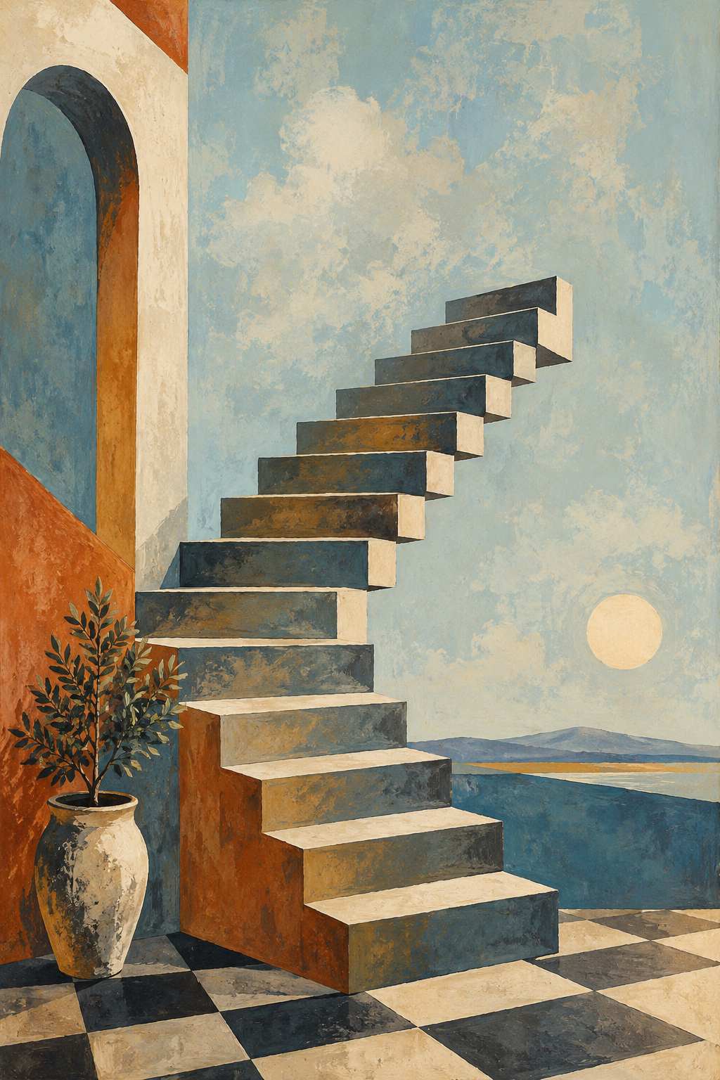 Stairway to the Sky - Art Print