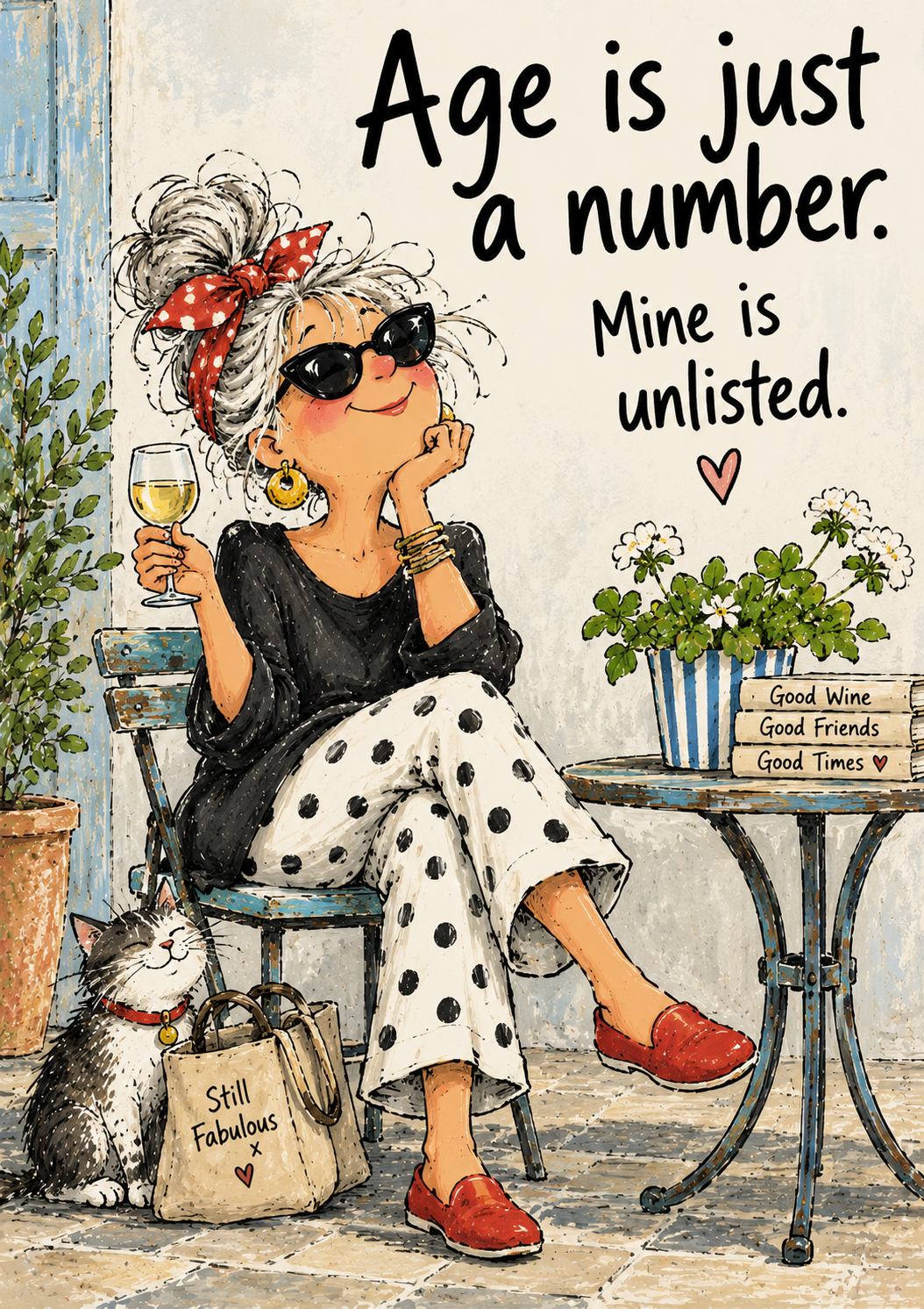 Age Is Just a Number. Mine Is Unlisted. — Art Print