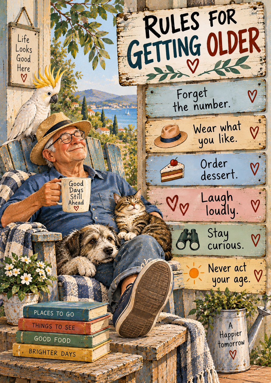 Rules for Getting Older — Art Print