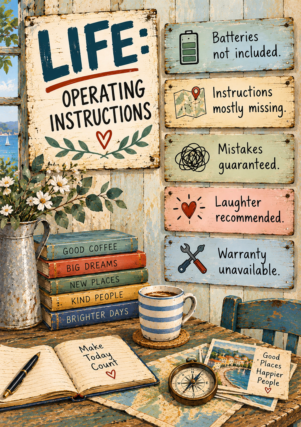 Life: Operating Instructions — Art Print