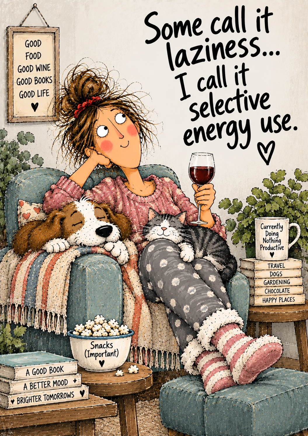 Some Call It Laziness. I Call It Selective Energy Use. — Art Print