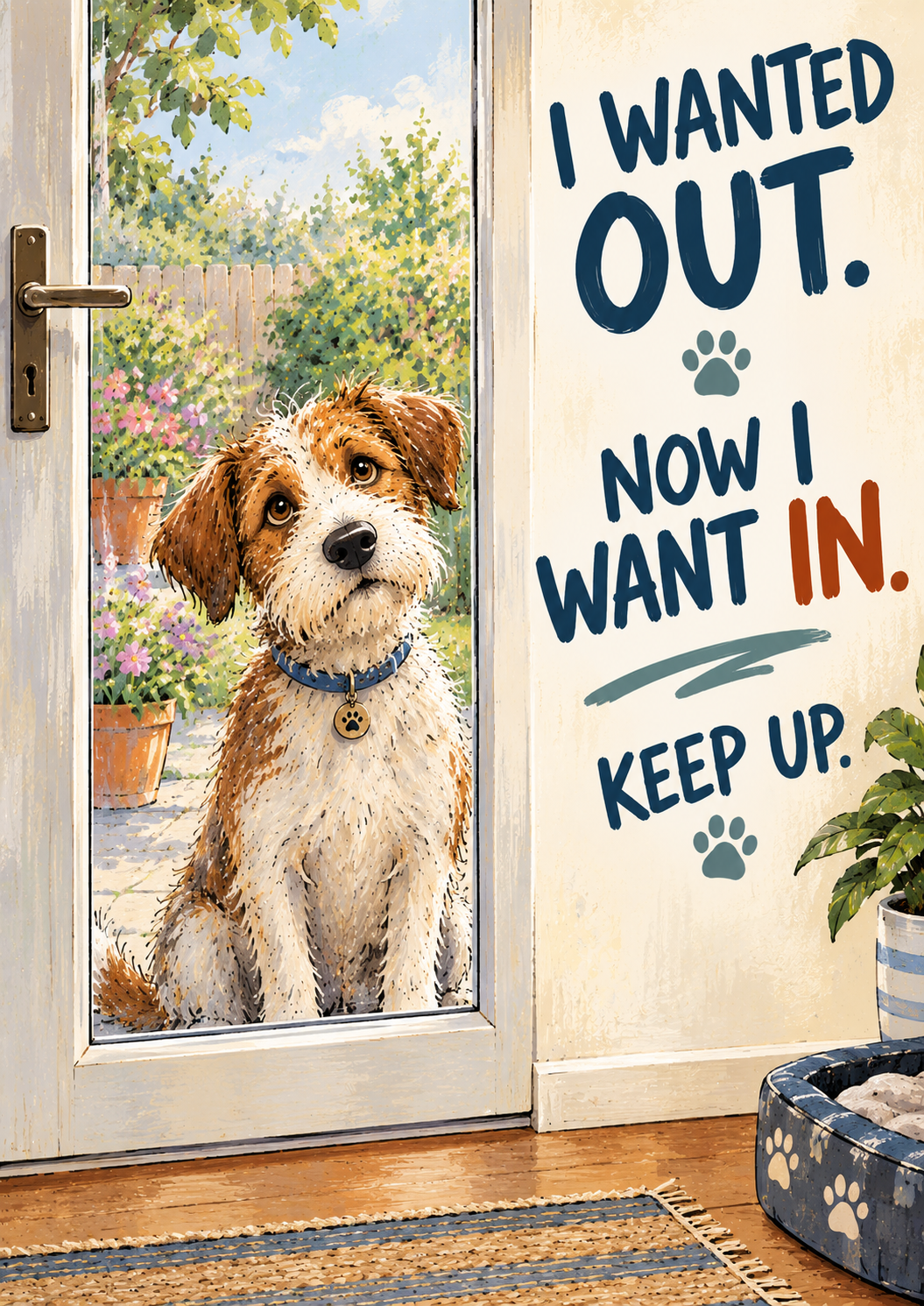 I Wanted Out. Now I Want In. Keep Up — Art Print