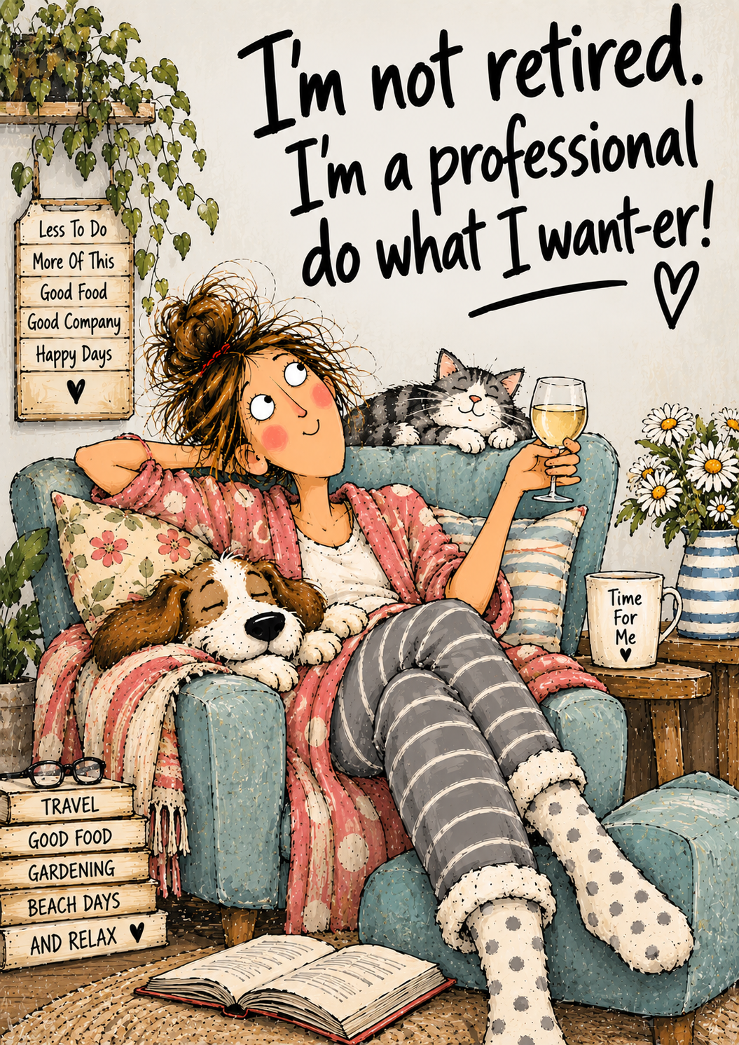 I'm Not Retired. I'm a Professional Do What I Want-er! — Art Print