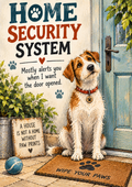 Home Security System — Mostly Alerts You When I Want the Door Opened — Art Print