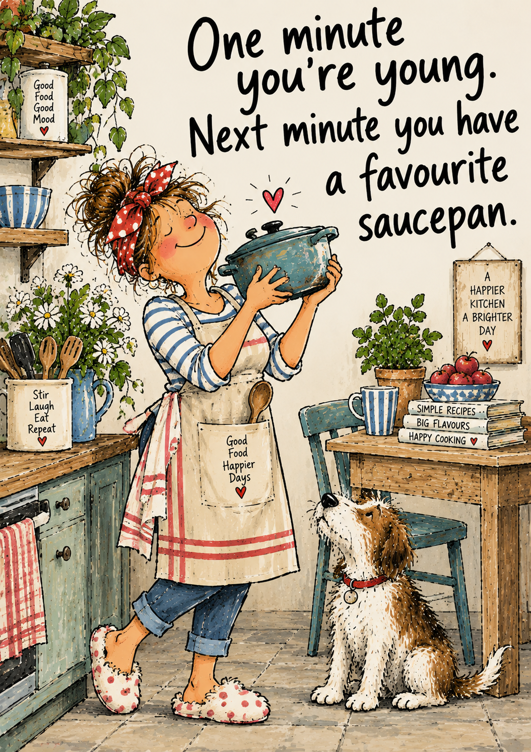 One Minute You're Young. Next Minute You Have a Favourite Saucepan. — Art Print
