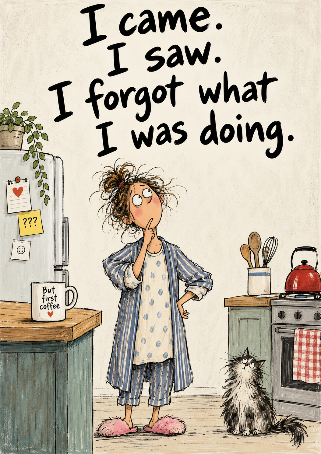 I Came. I Saw. I Forgot What I Was Doing. — Art Print