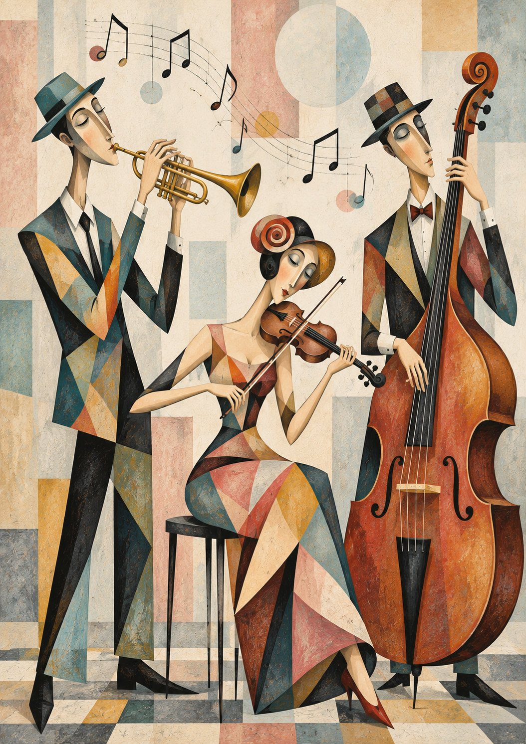 Art Deco Trio — Art Print