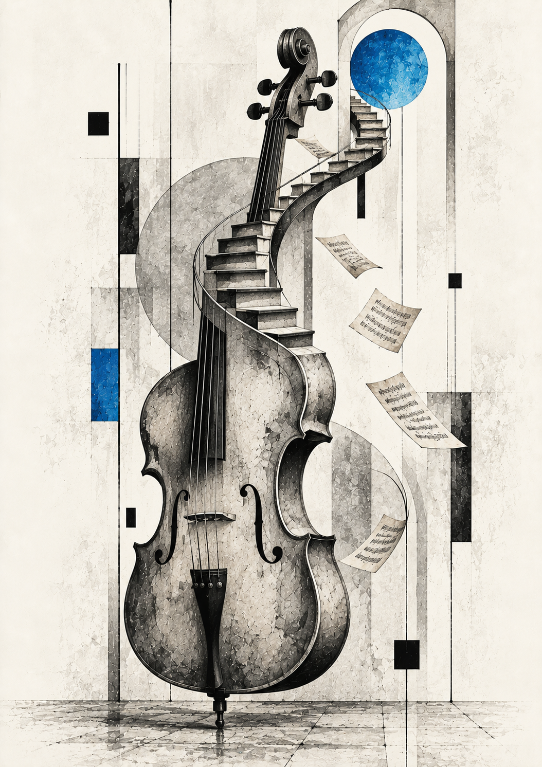 Stairway to the Blue Moon — Art Print