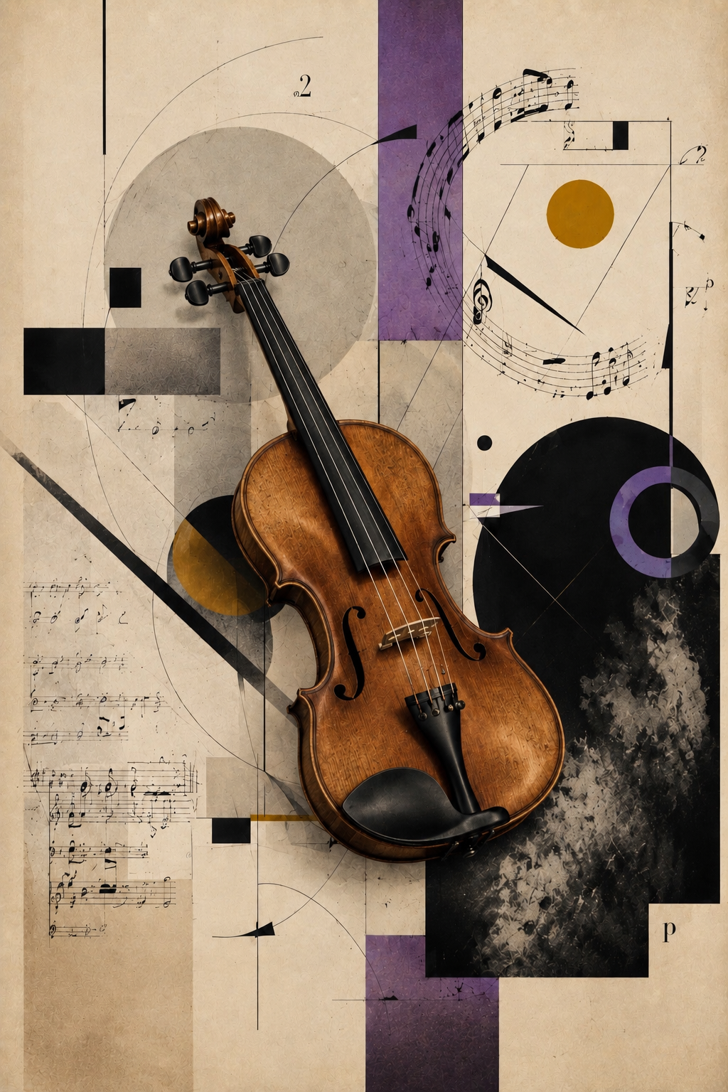 Violin Study — Art Print