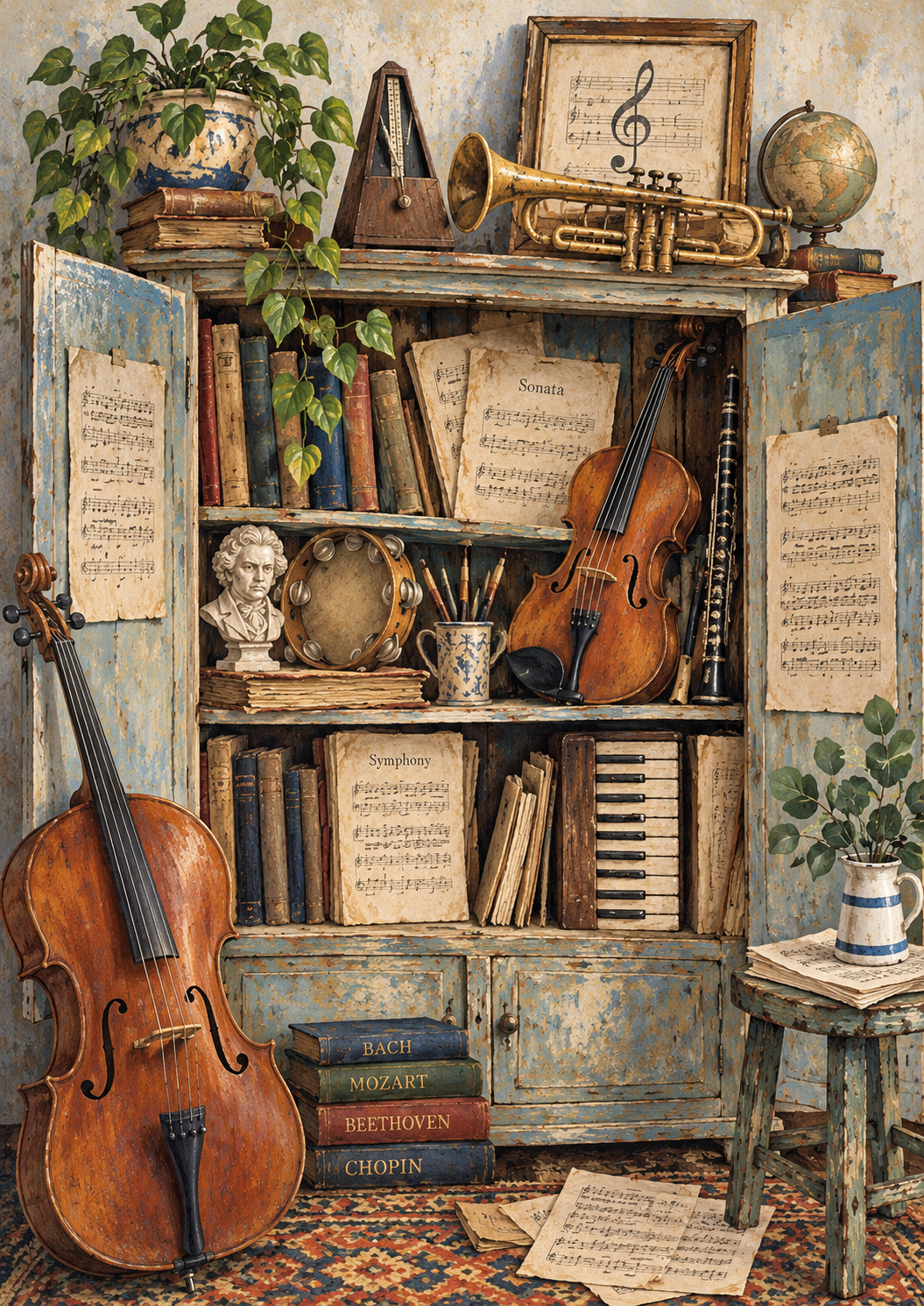 Music in the Room - Art Print
