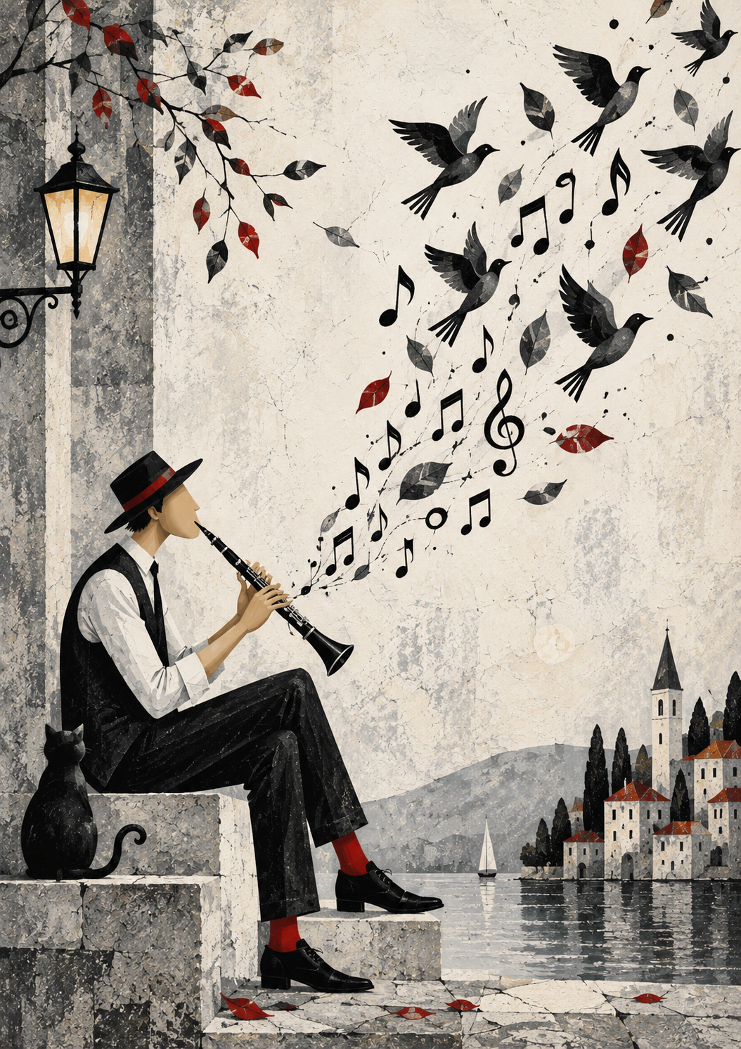 Music Takes Flight - Art Print