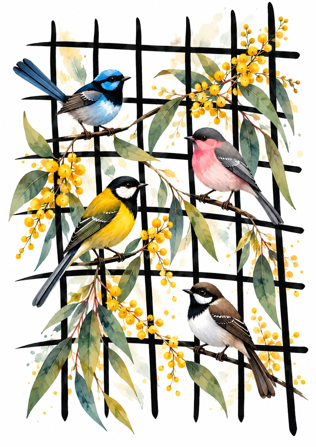 Garden Birds - Art Print