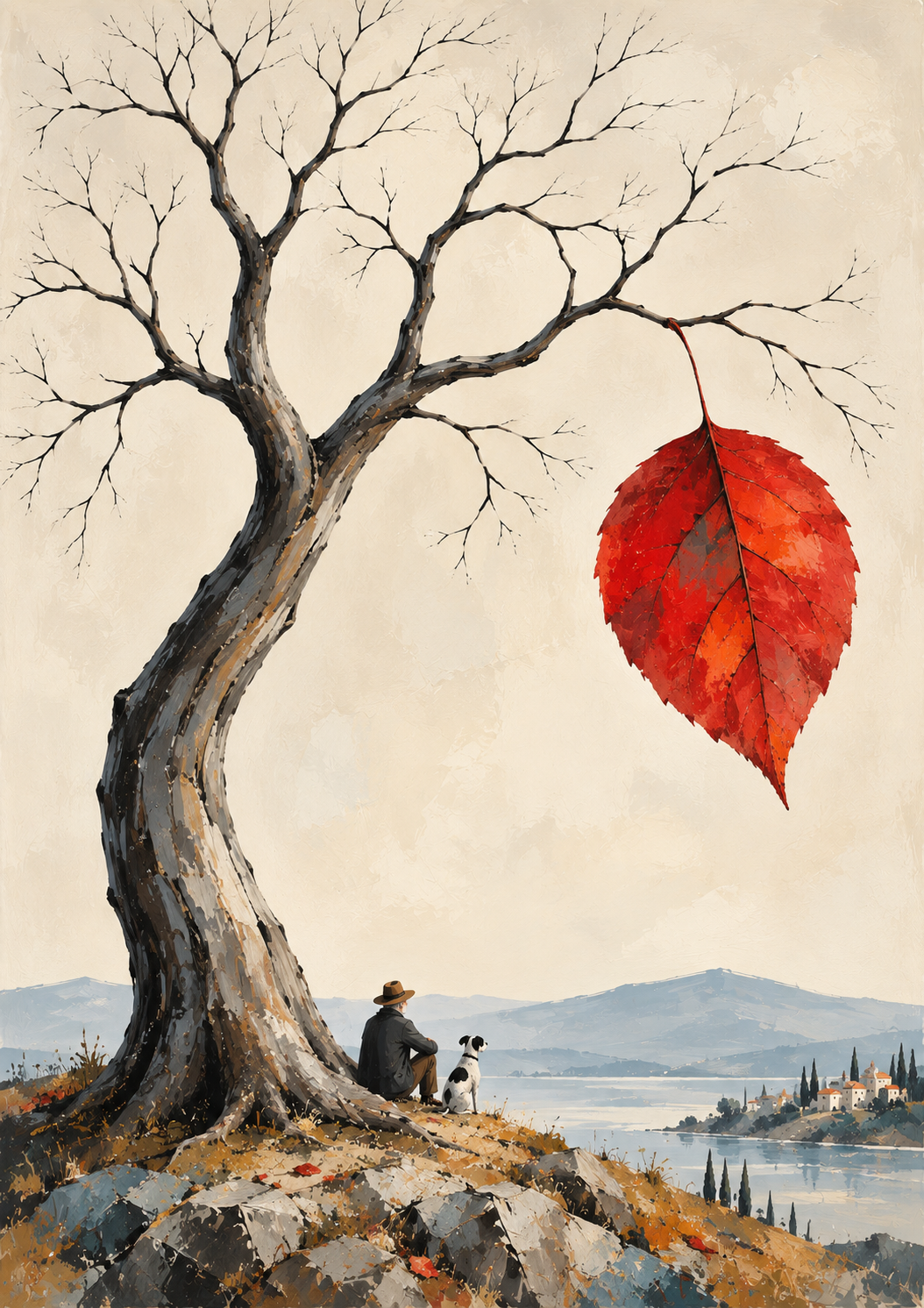The Last Leaf - Art Print