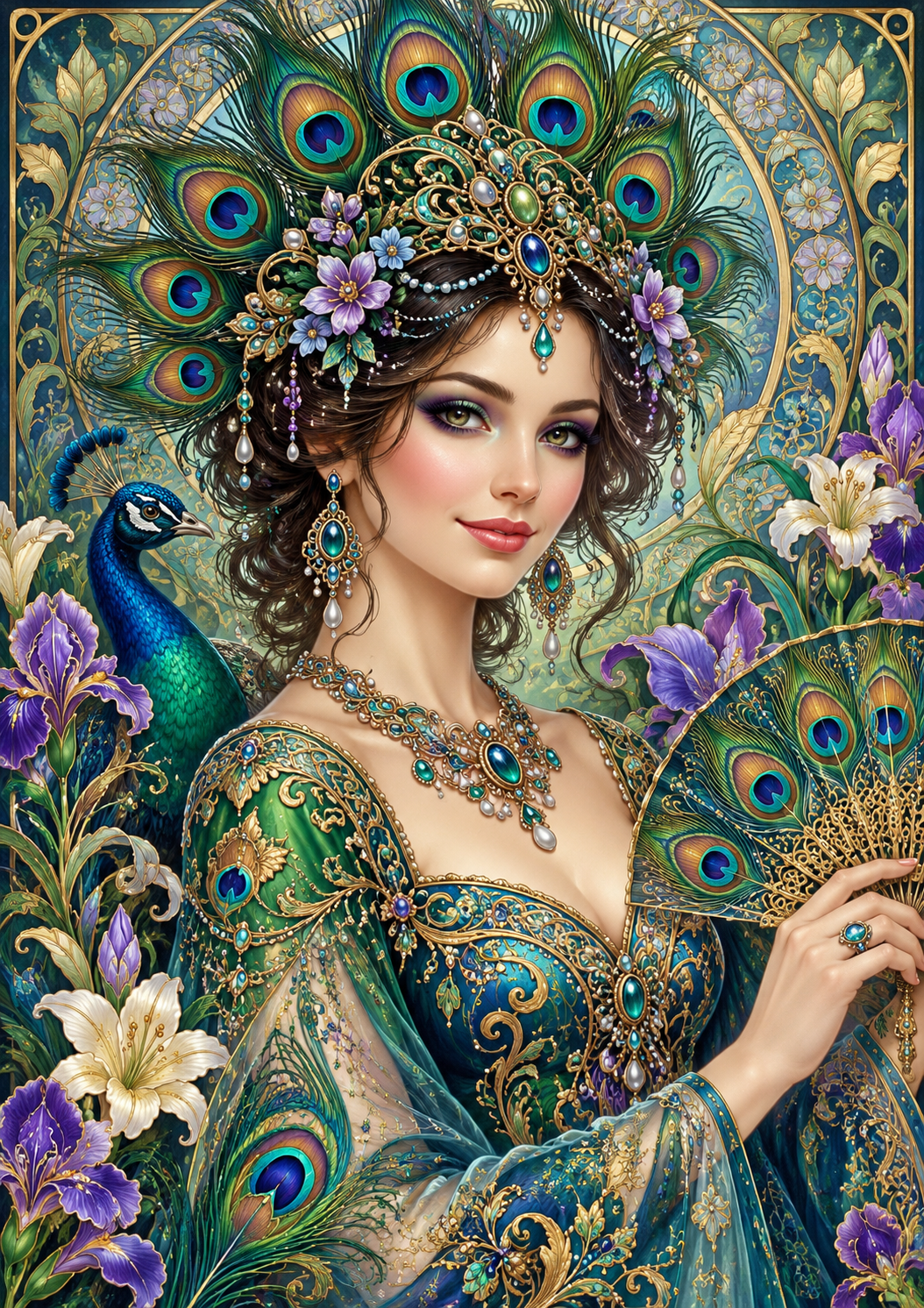 The Peacock Queen — Art Print