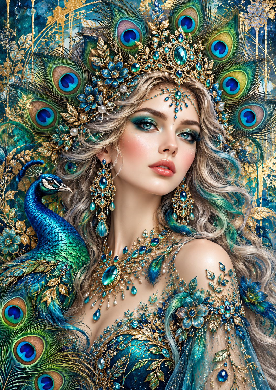 Queen of Teal — Art Print