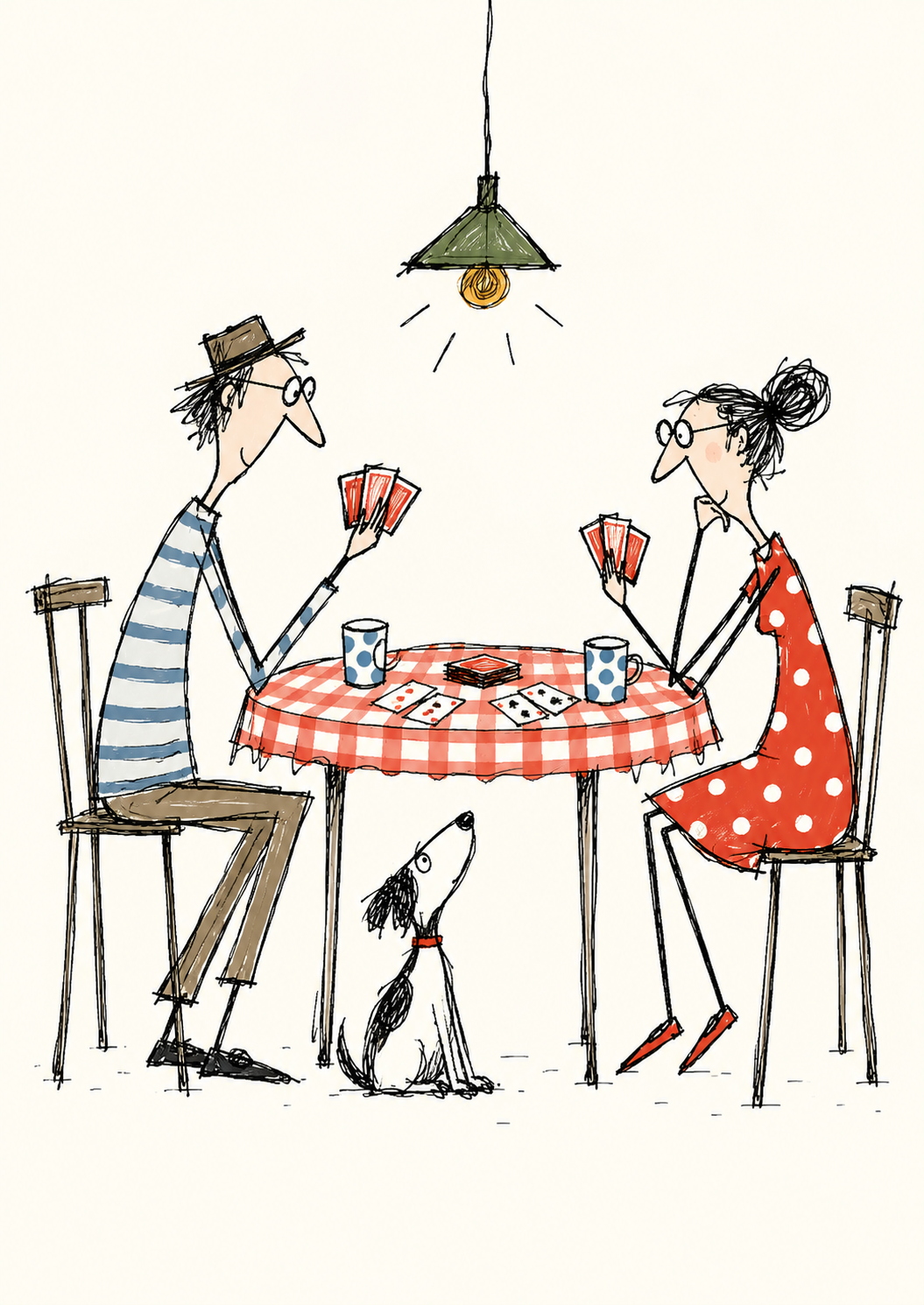 The Card Sharks — Art Print