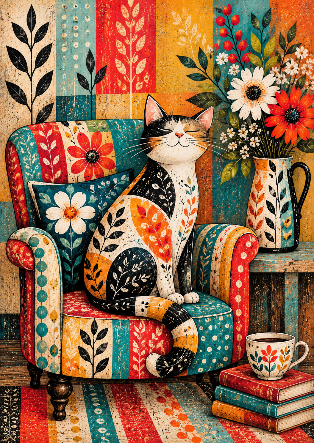 The Cat Who Has Everything — Art Print