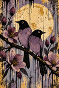 Two Birds, One Moon — Art Print