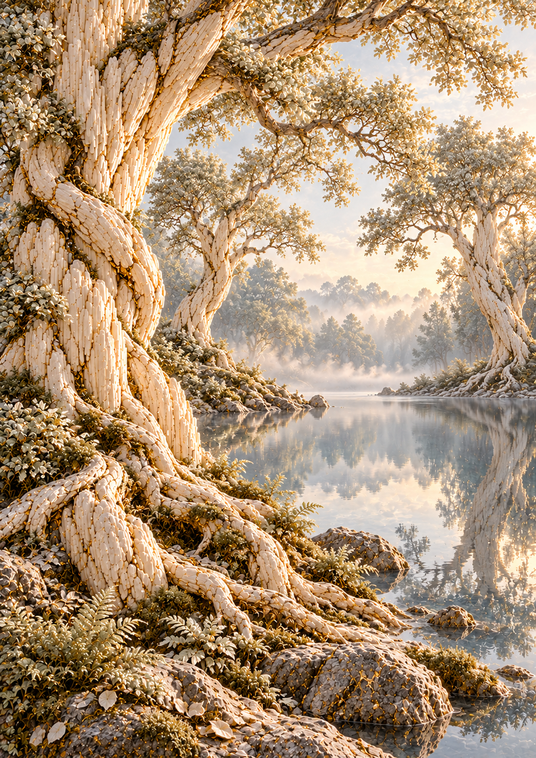 Ancient Grove by Still Waters — Art Print