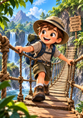 Adventure Awaits - Young Explorer Art Print