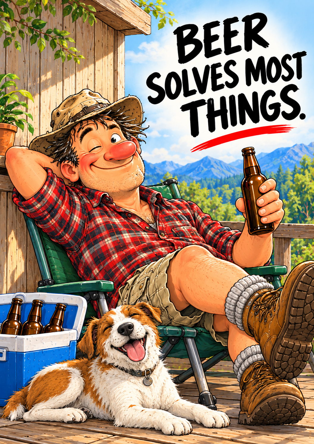 Beer Solves Most Things — Art Print