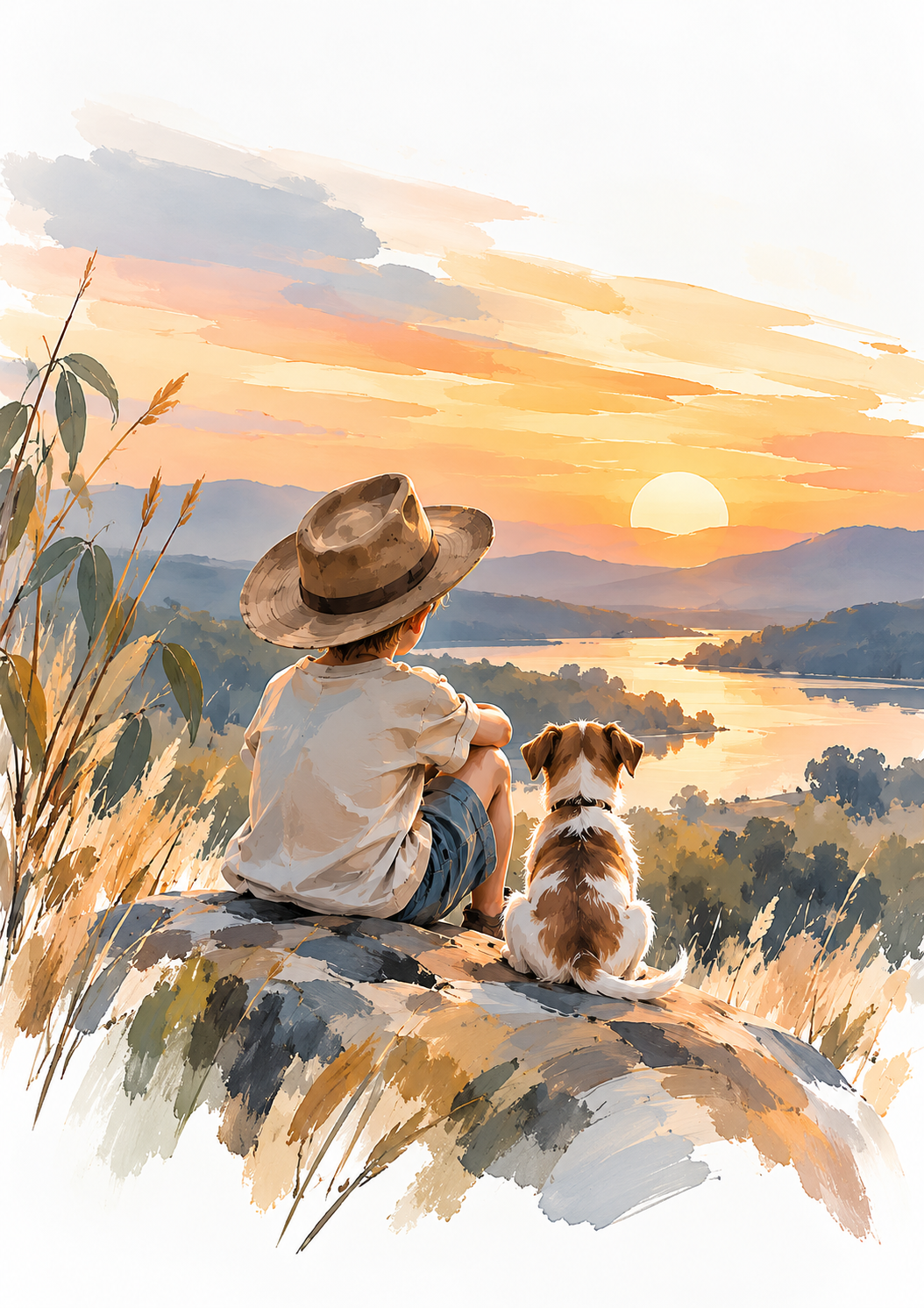 The Last Light of the Day — Art Print