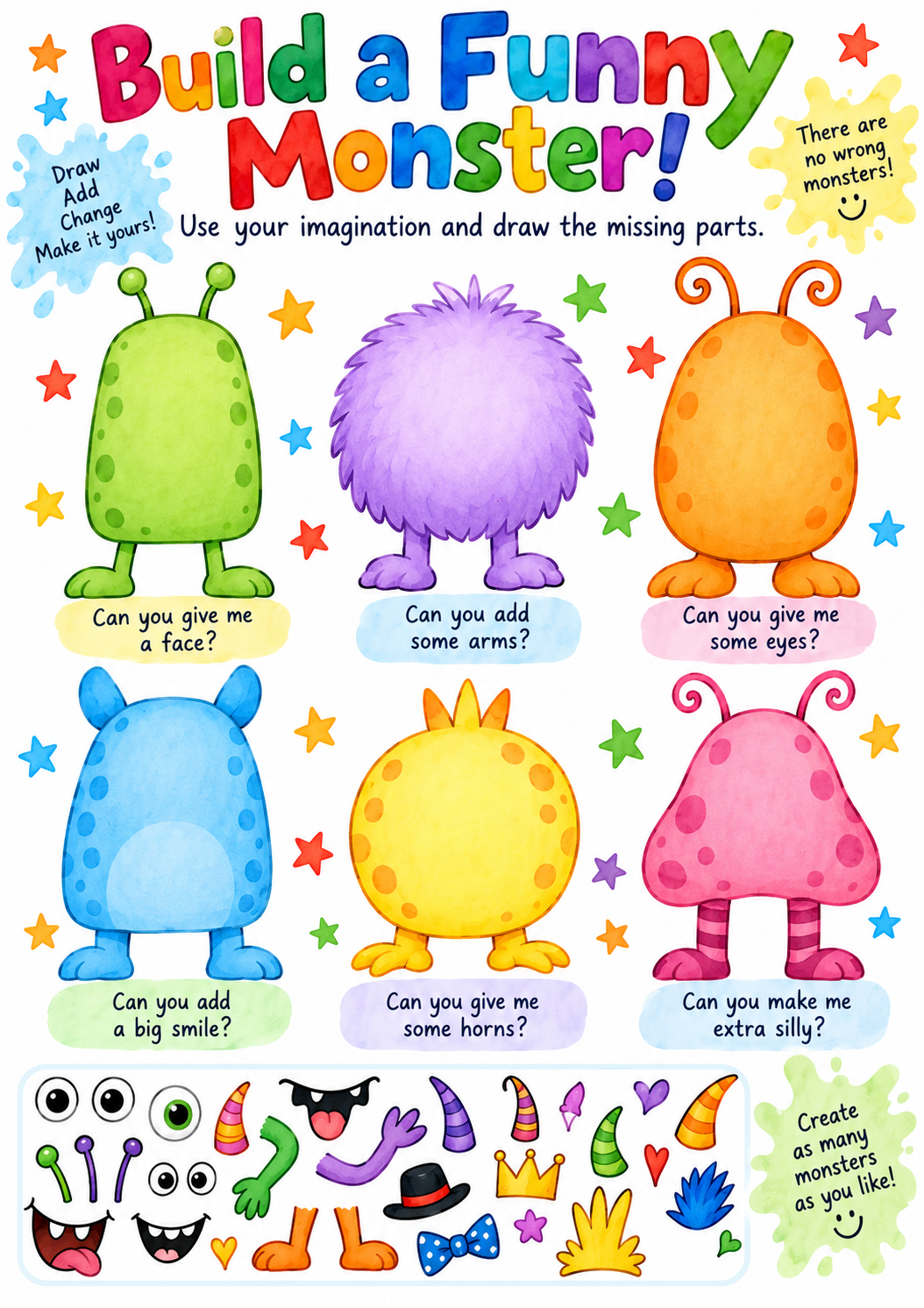 Build A Funny Monster