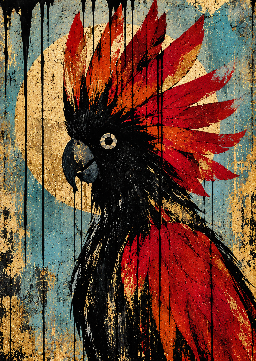 Red Crest — Art Print