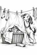 Caught in the Wash — Art Print