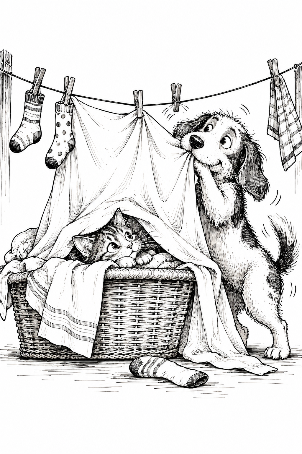 Caught in the Wash — Art Print
