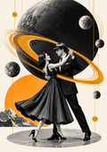 Dancing Among the Golden Rings — Art Print
