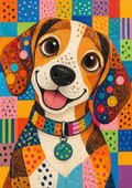 The Happiest Beagle — Art Print