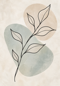 Soft Sage Botanical Line Art