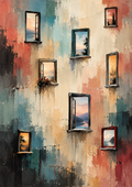 Windows of Colour - Abstract Art Print