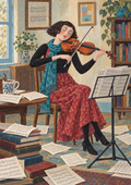 Music at Home - Art Print