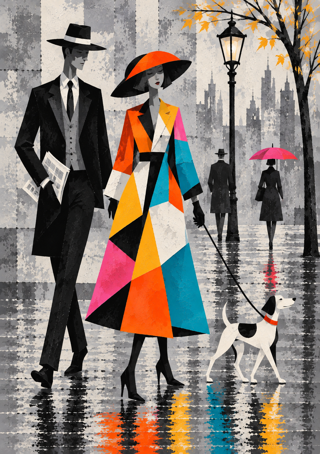 A Walk in the Rain — Art Print