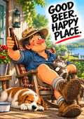 Good Beer. Happy Place — Art Print