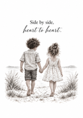 Side by Side, Heart to Heart — Art Print