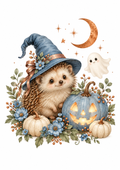 The Little Hedgehog Witch — Art Print