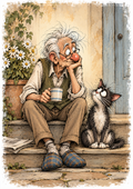 Morning Mug & Misgivings — Art Print