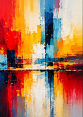 Reflections in Colour - Abstract Art print