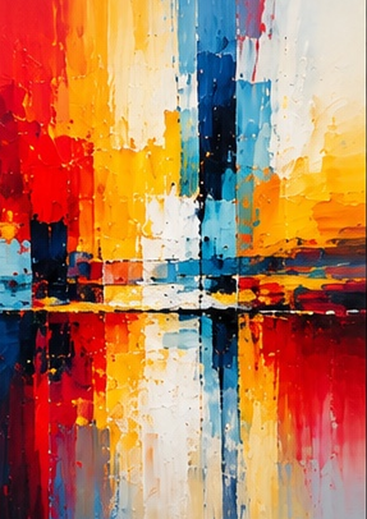 Reflections in Colour - Abstract Art print