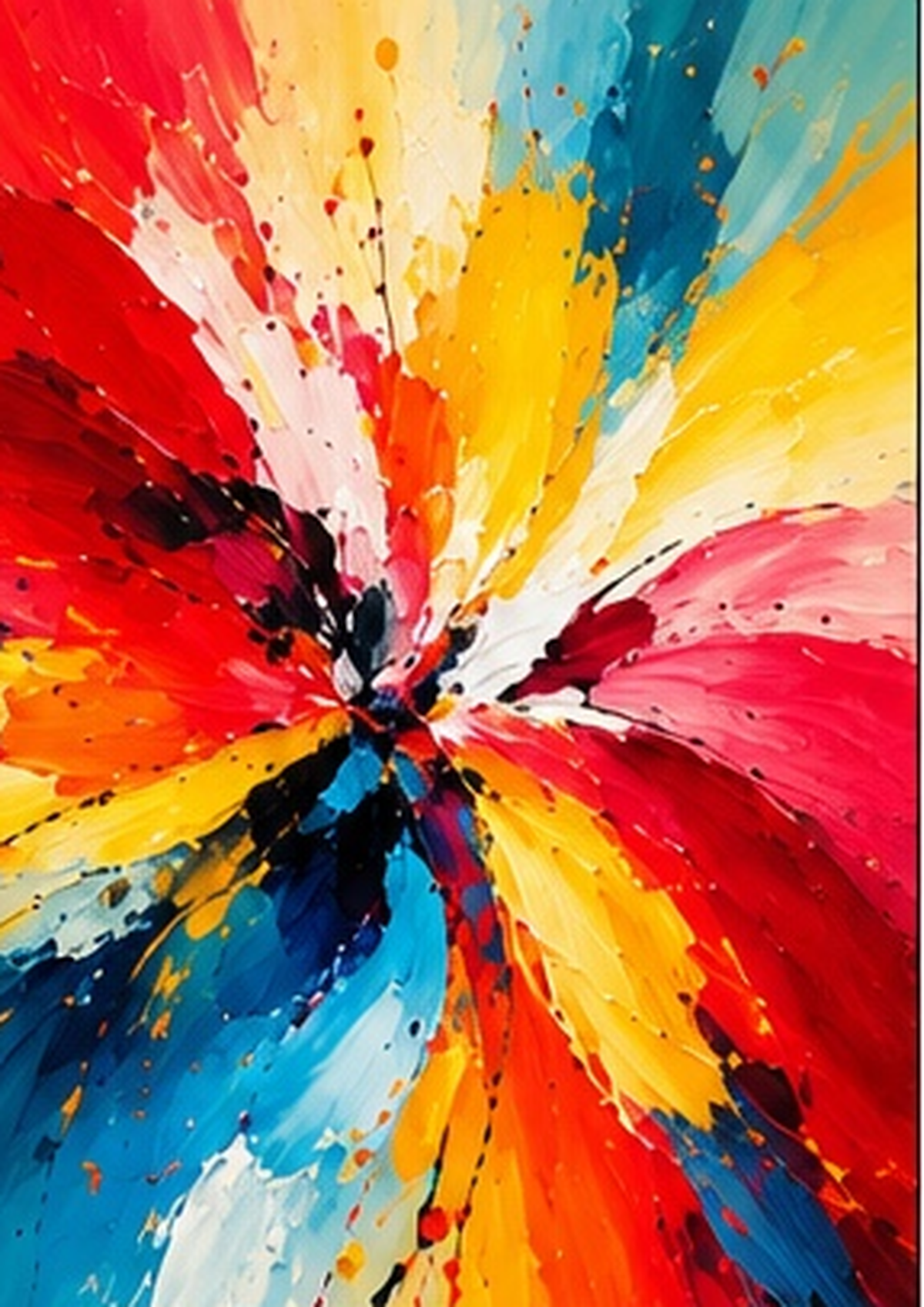 Burst of Colour - Abstract Art Print