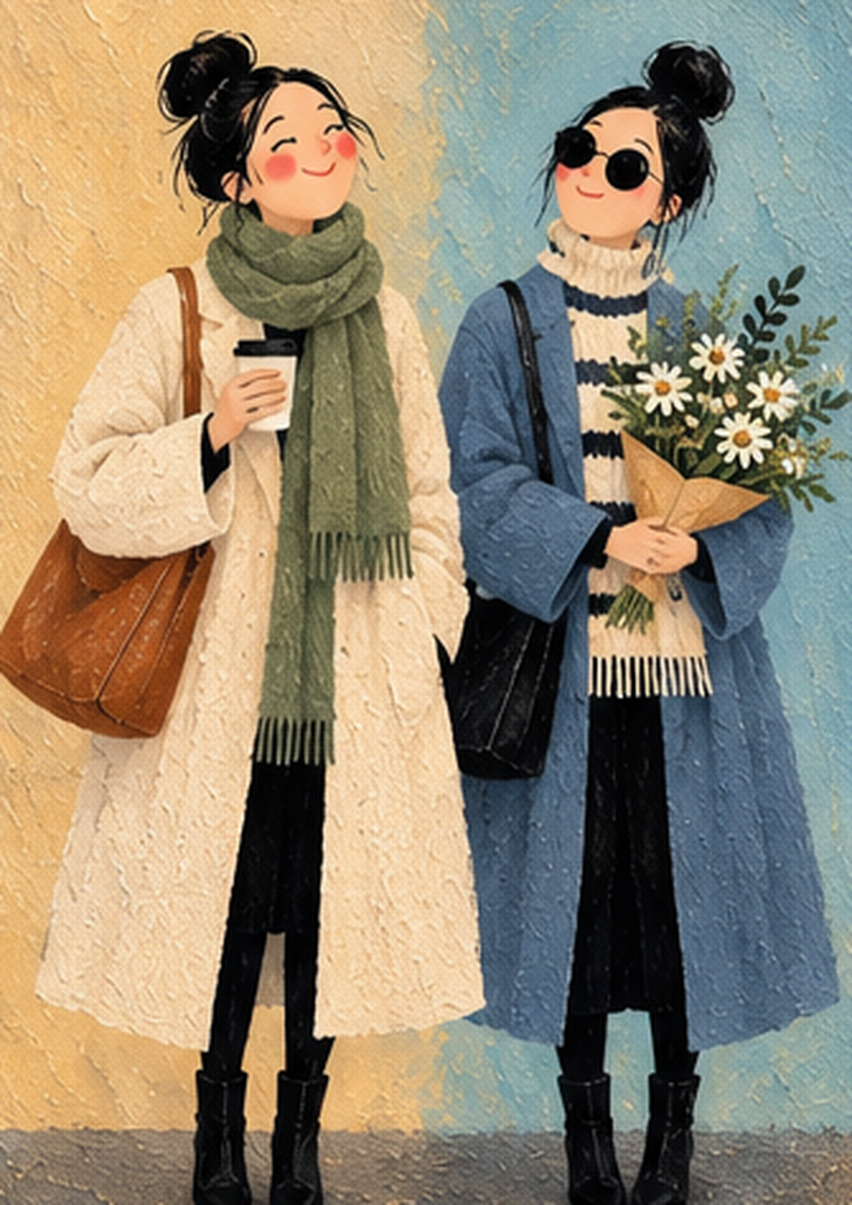 Coffee & Daisies — Art Print