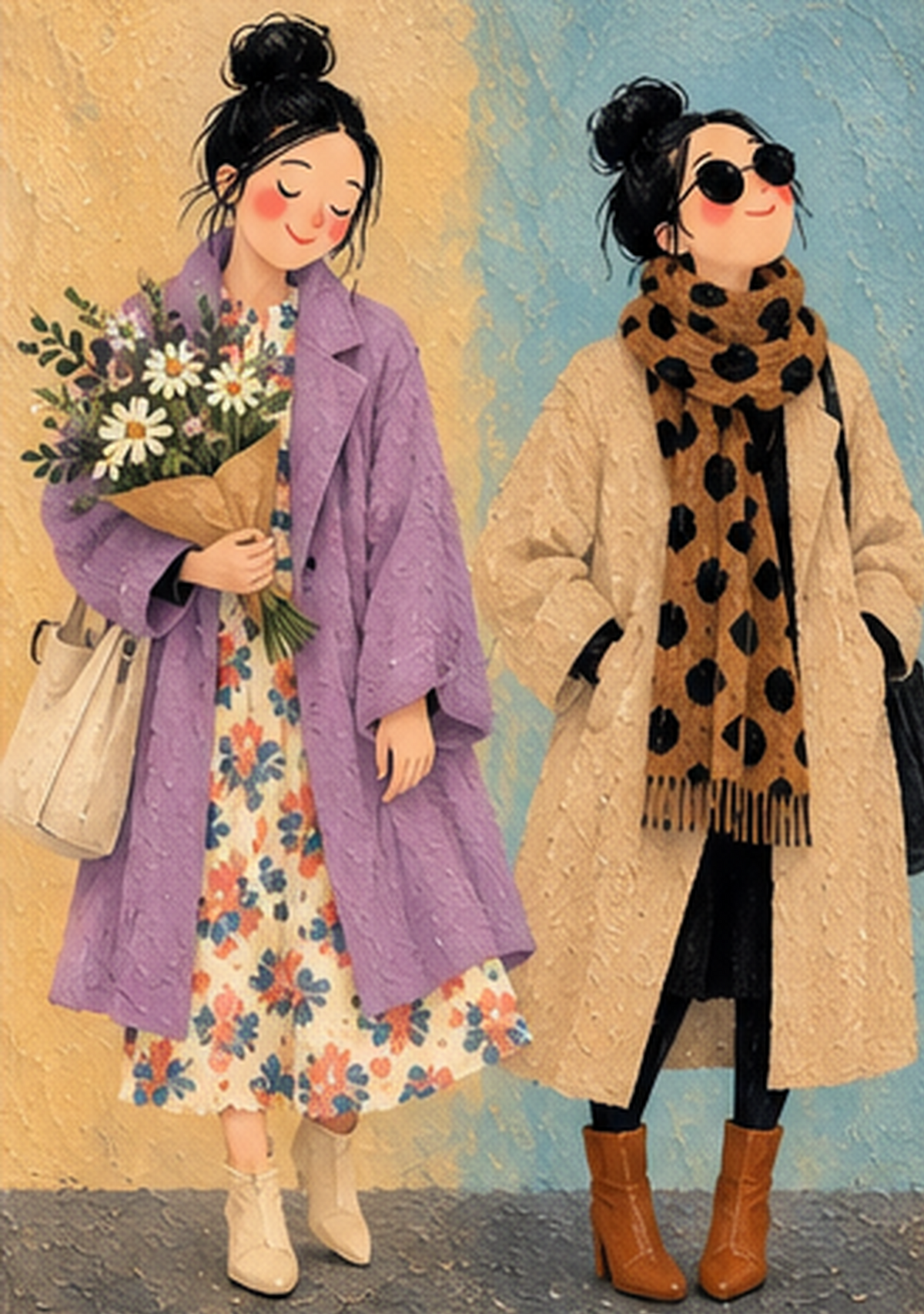 Wildflowers & Leopard Print — Art Print