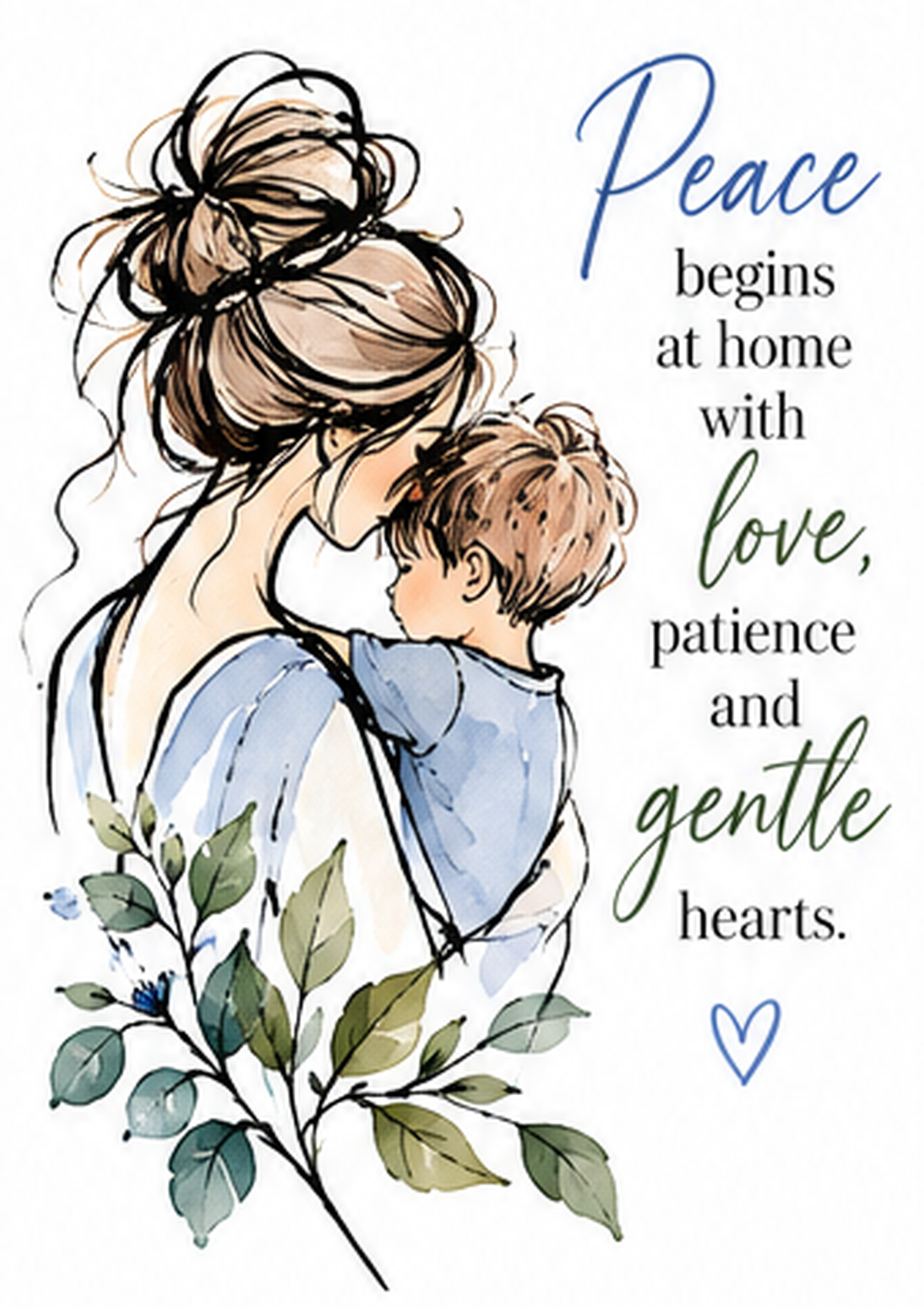 Peace Begins at Home — Art Print